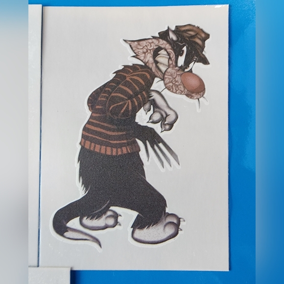 Set of 10 Terror Toons Temporary Tattoos, Cartoon Characters As Horror Stars - Picture 6 of 7